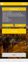 Screen z android aplikace Taxi Ostrava